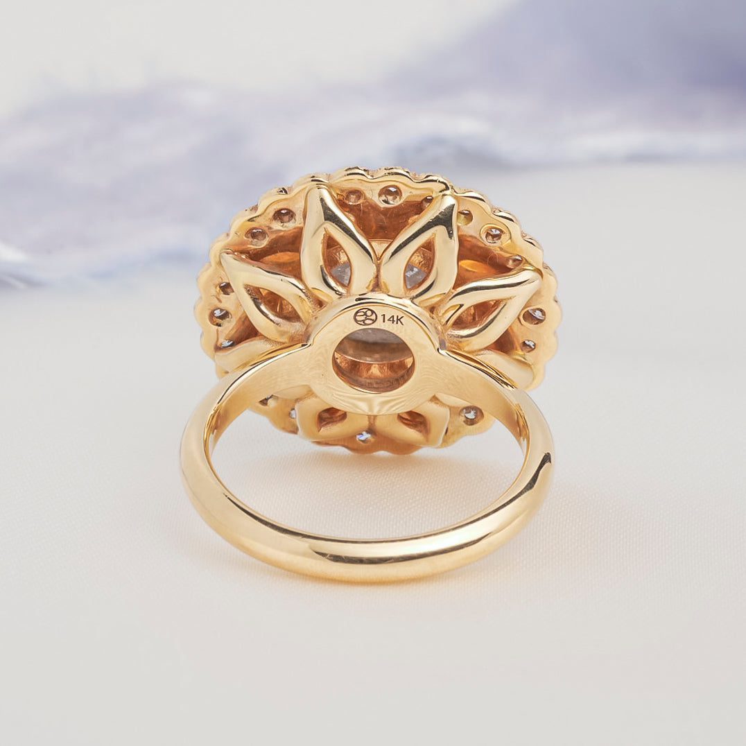Cosima Mother of Pearl Diamond Ring