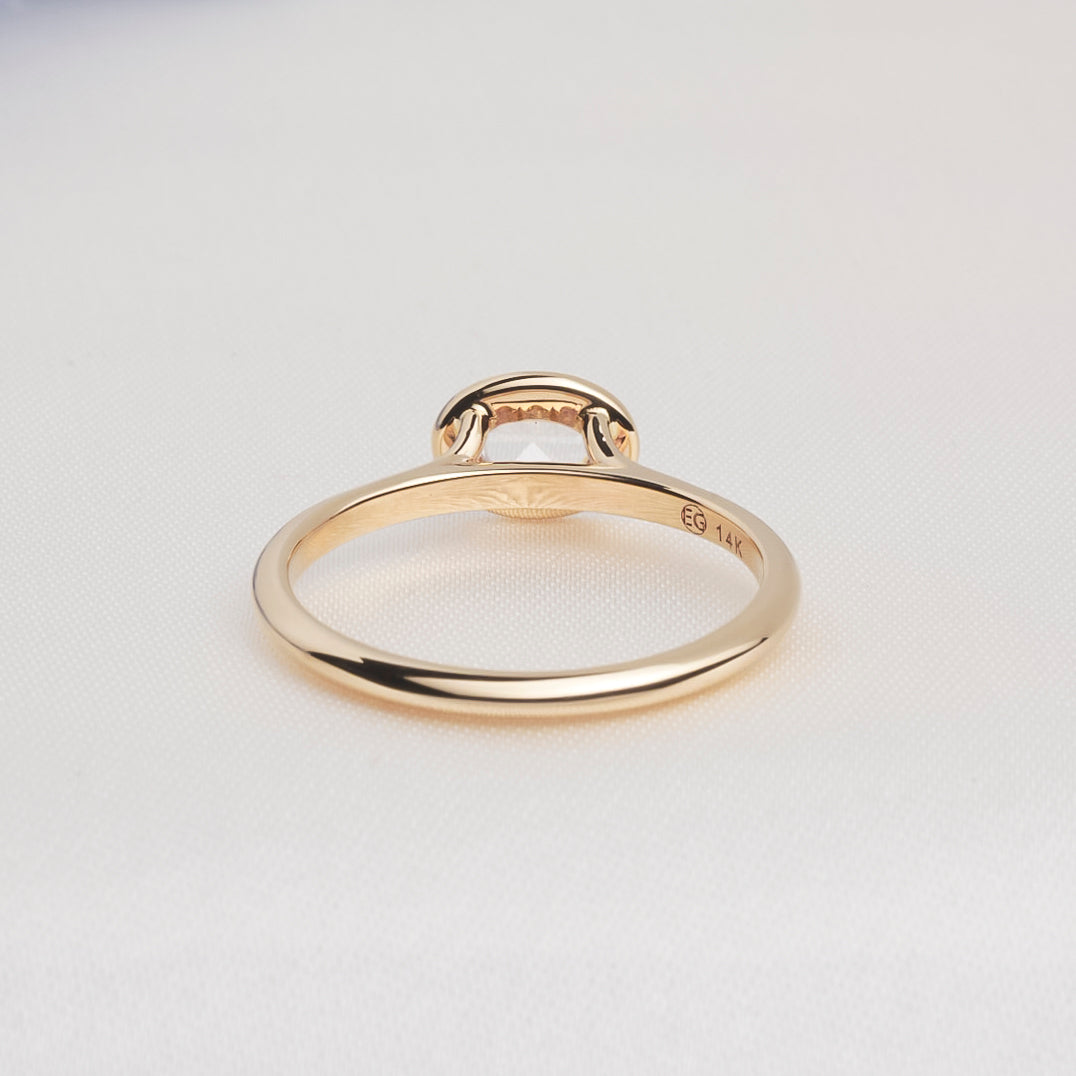 Canadian Oval Rosecut Diamond Fitzgerald Ring