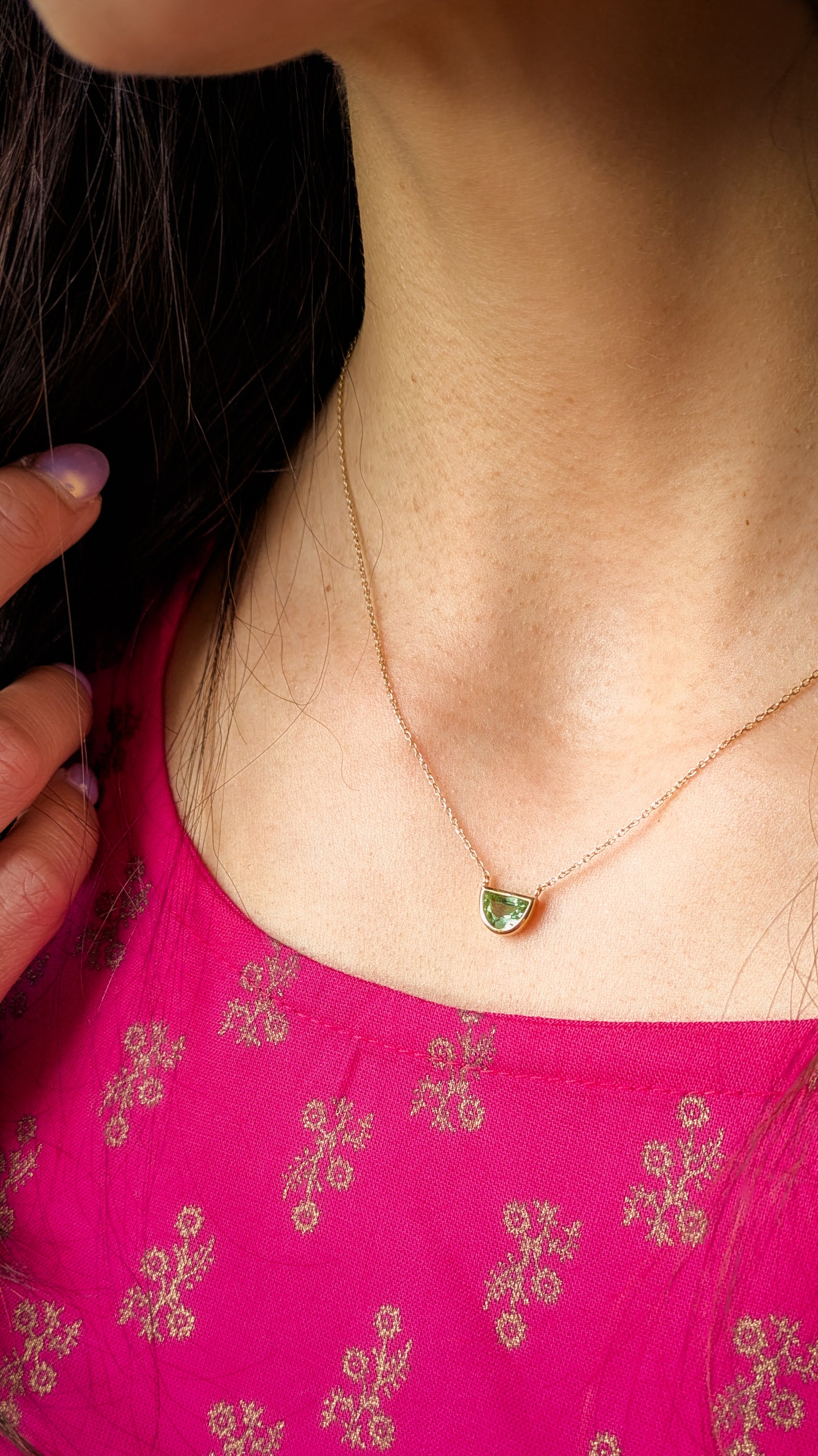 Peppermint Tourmaline Necklace