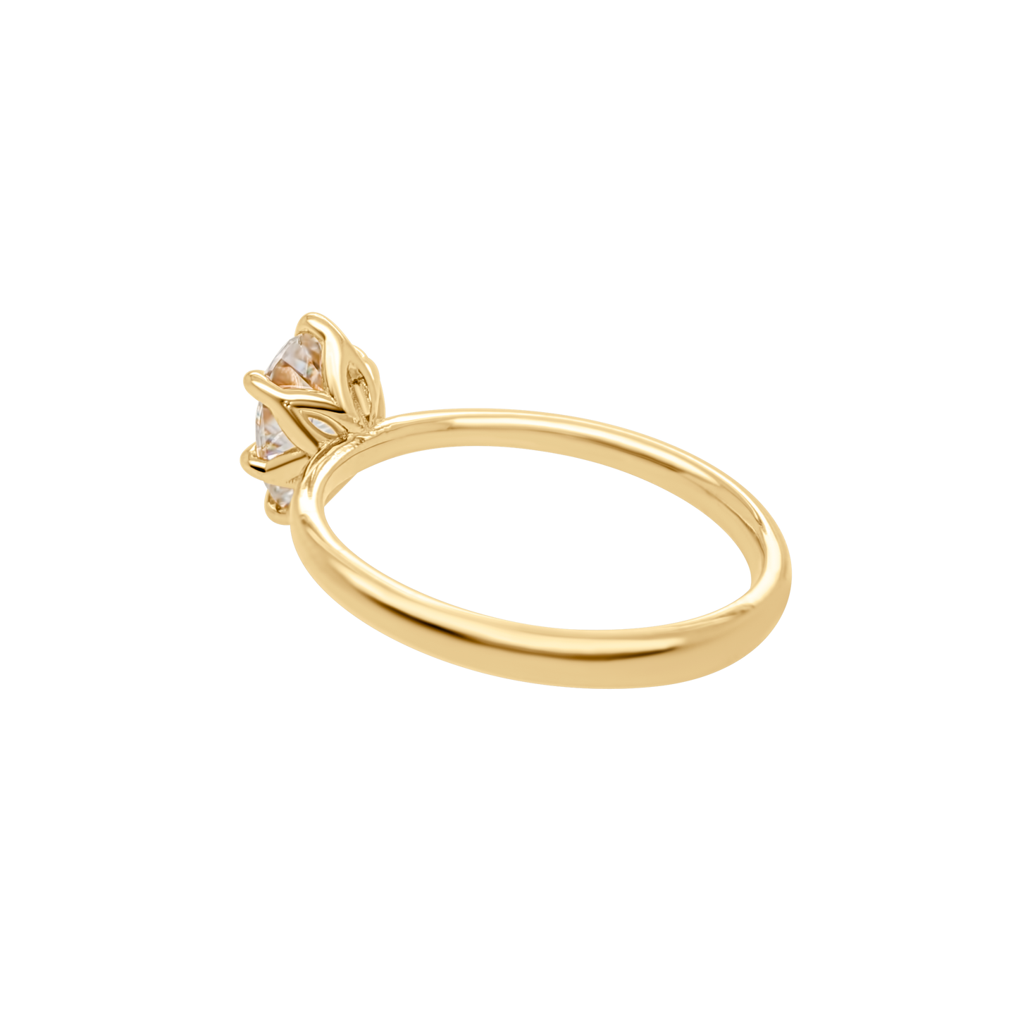 Tulip 6 Prong Pear Setting