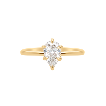 Tulip 6 Prong Pear Setting