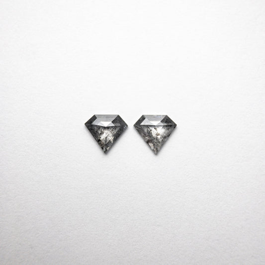 0.95ct 5.94x6.57x1.84mm Shield Rosecut Matching Pair 18454-05