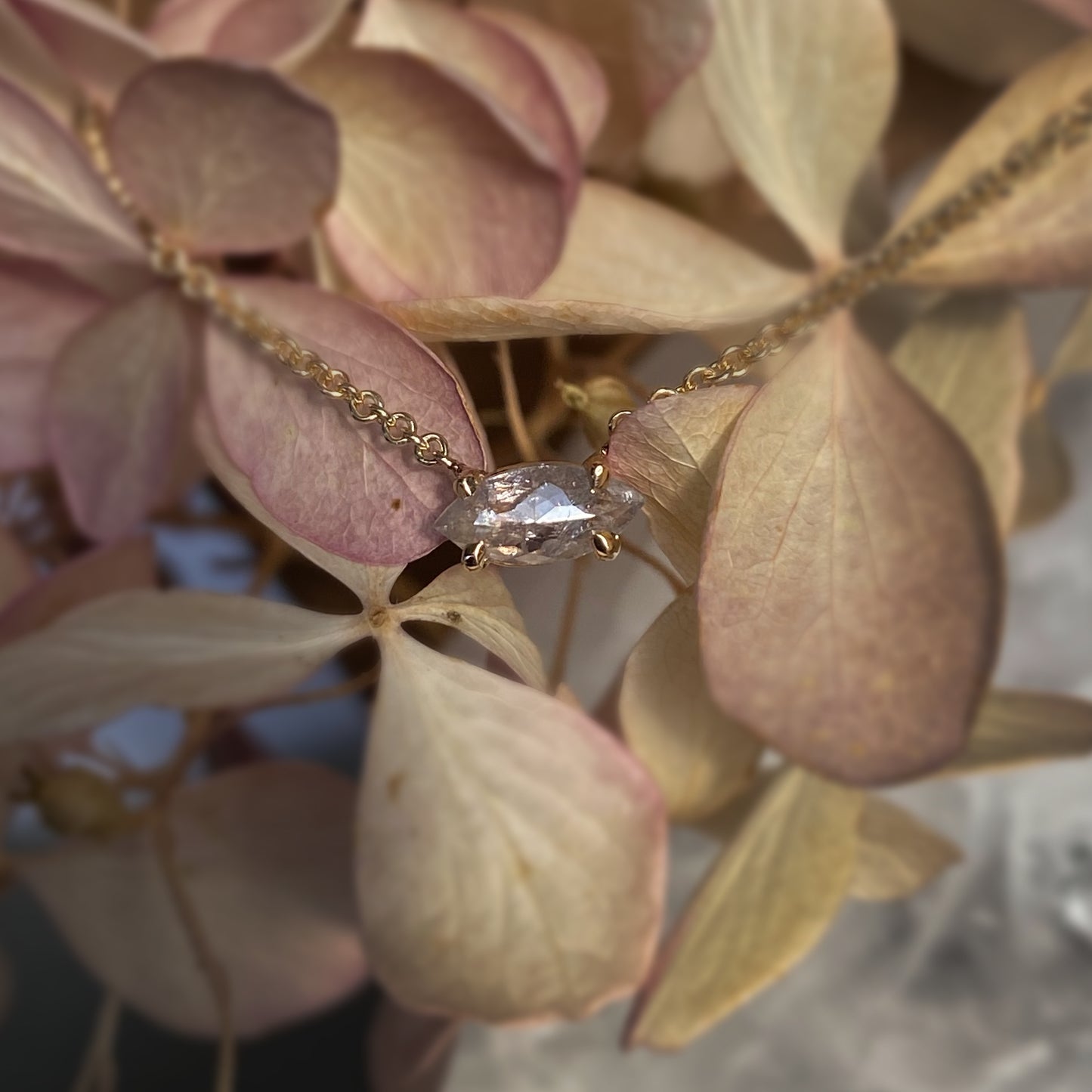 Glass Slipper Diamond Necklace